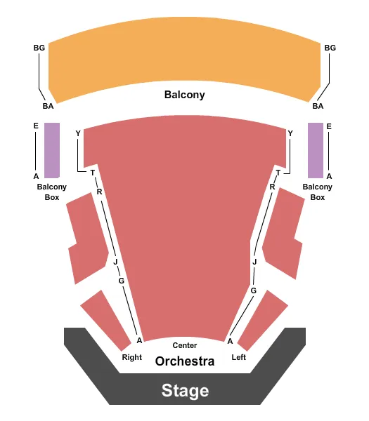 seating chart for Marion Cultural and Civic Center - End Stage - eventticketscenter.com