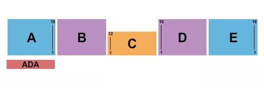 seating chart for Marion Harding Football Stadium - DCI - eventticketscenter.com