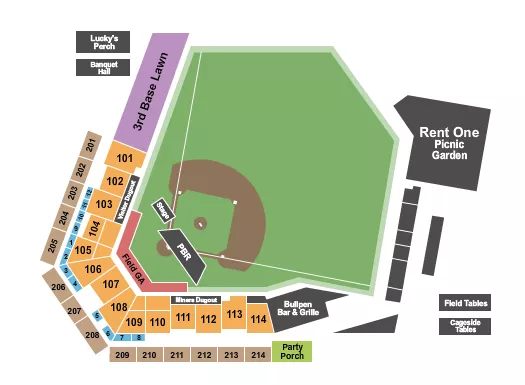 seating chart for Marion Stadium - Endstage GA - eventticketscenter.com