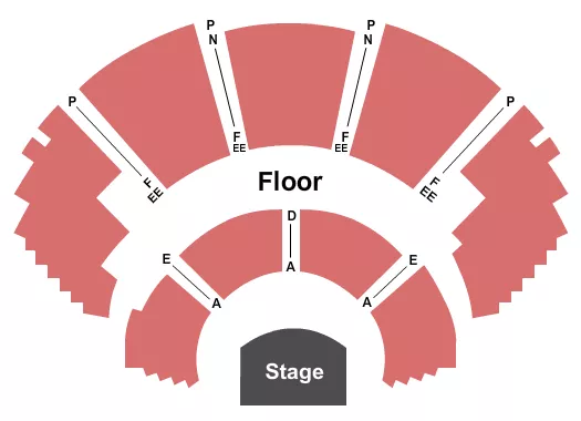 seating chart for Mark Taper Forum - Endstage Floor - eventticketscenter.com