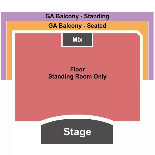 seating chart for Marquee Theatre - AZ - Endstage SRO - eventticketscenter.com