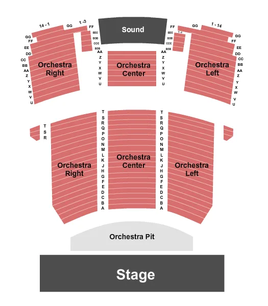 seating chart for Martin Luther King Jr Performing Arts Center - Endstage - eventticketscenter.com