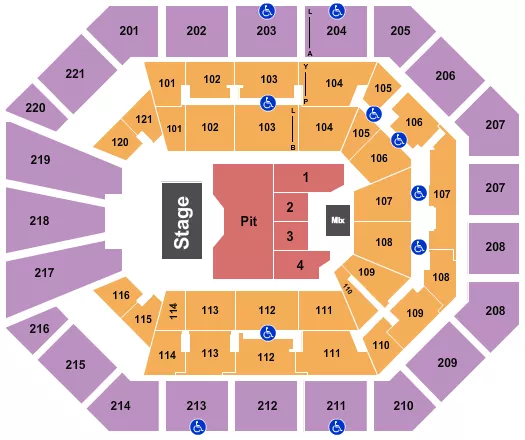 seating chart for Matthew Knight Arena - Billy Strings - eventticketscenter.com