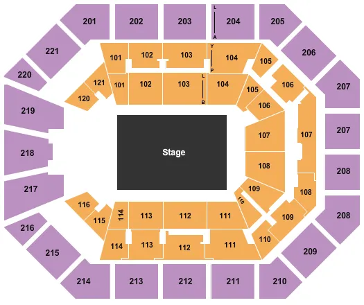 seating chart for Matthew Knight Arena - Rodeo - eventticketscenter.com
