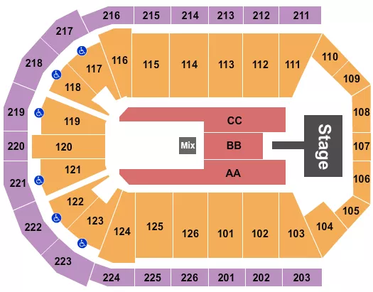 seating chart for Maverik Center - Jhene Aiko - eventticketscenter.com