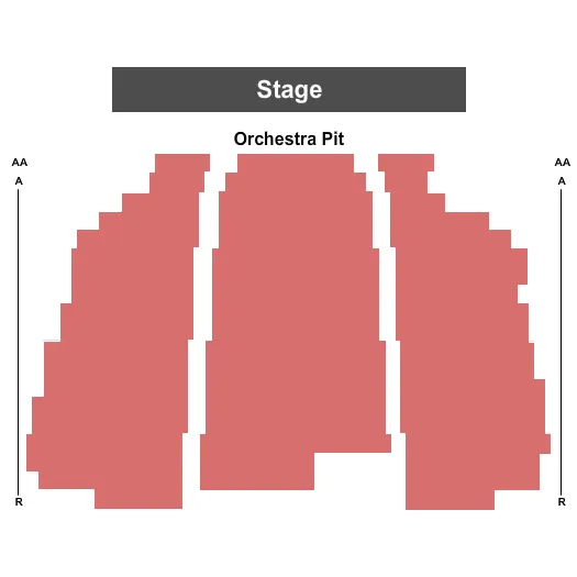 seating chart for McAlpin Fine Arts Center - End Stage - eventticketscenter.com