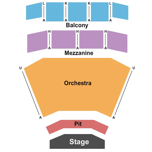 seating chart for McCain Auditorium - End Stage - eventticketscenter.com
