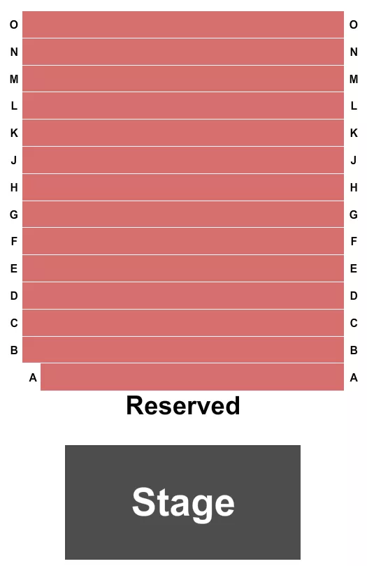 seating chart for Castle Theater at Maui Arts & Cultural Center - Endstage - eventticketscenter.com
