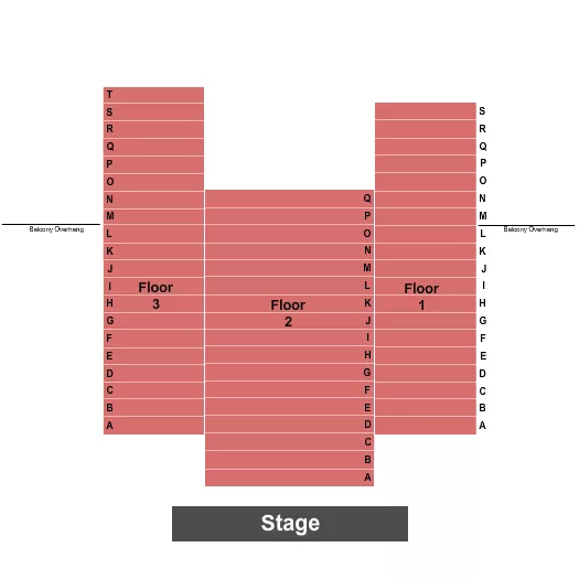 seating chart for McDonald Theatre - Endstage No Balc - eventticketscenter.com