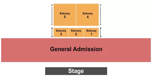 seating chart for McDonald Theatre - GA/Balc 2 - eventticketscenter.com