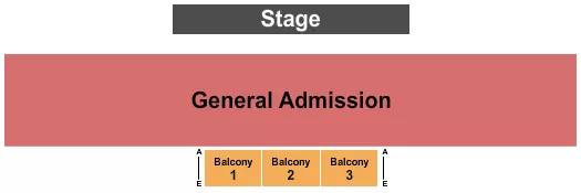 seating chart for McDonald Theatre - GA & Balc 1-3 - eventticketscenter.com
