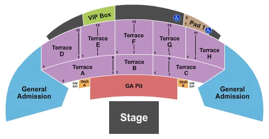 seating chart for McGrath Amphitheatre - Endstage GA Pit 2 - eventticketscenter.com
