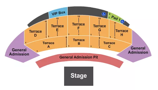 seating chart for McGrath Amphitheatre - Endstage GA Pit Reserved - eventticketscenter.com