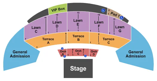 seating chart for McGrath Amphitheatre - Endstage Reserved - eventticketscenter.com
