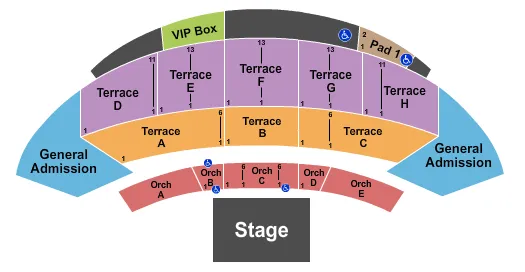 seating chart for McGrath Amphitheatre - Vampire Weekend - eventticketscenter.com