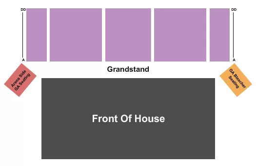 seating chart for McHenry County Fairgrounds - Front of House - eventticketscenter.com