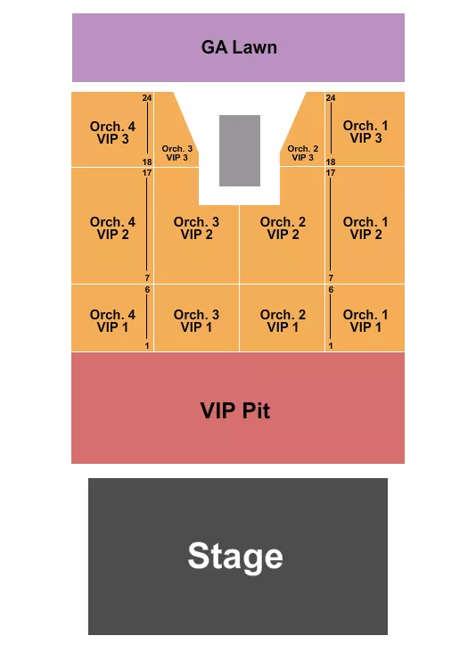 seating chart for McHenry Petersen Park - End Stage 2 - eventticketscenter.com