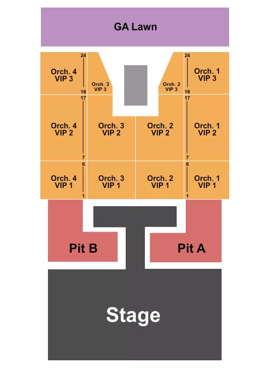 seating chart for McHenry Petersen Park - End Stage 3 - eventticketscenter.com