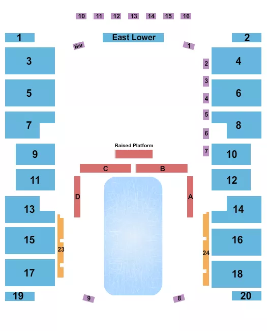 seating chart for McMorran Arena at McMorran Place - Ice Show - eventticketscenter.com