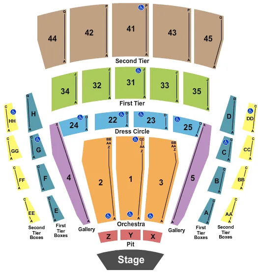 Concert Seating Map