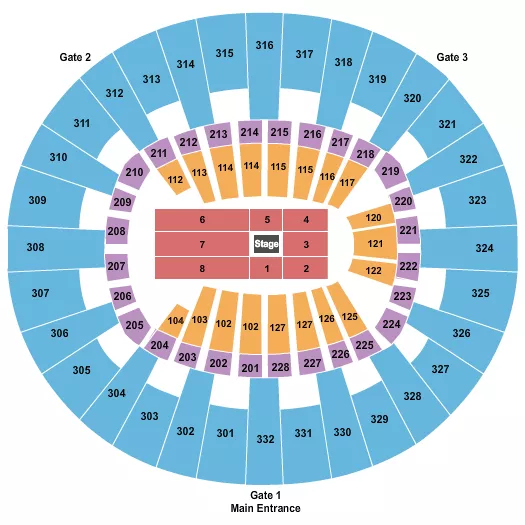 seating chart for McKenzie Arena - Nate Bargatze - eventticketscenter.com