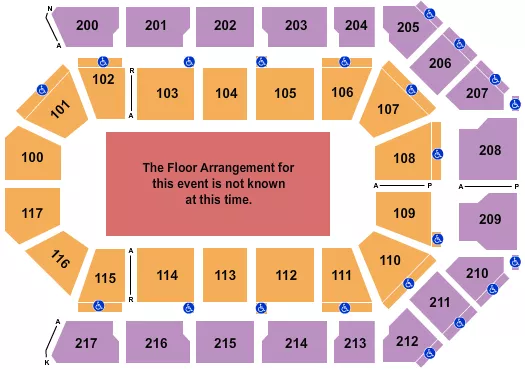 seating chart for Mechanics Bank Arena - Generic Floor - eventticketscenter.com