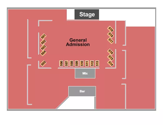 seating chart for Medina Entertainment Center - GA/Tables - eventticketscenter.com