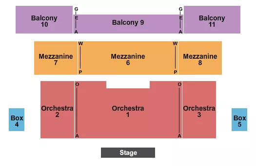 seating chart for Medina Performing Arts Center - Endstage - eventticketscenter.com