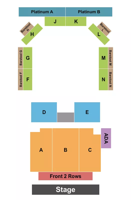 seating chart for MegaCorp Pavilion - Endstage 4 - eventticketscenter.com