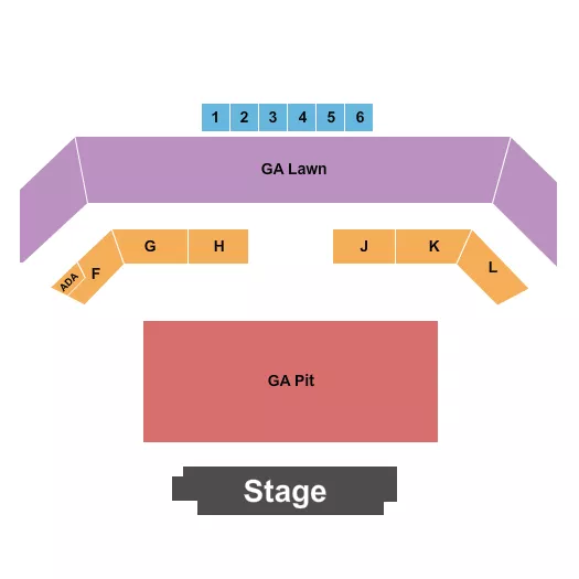 seating chart for MegaCorp Pavilion - Endstage GA Pit - eventticketscenter.com