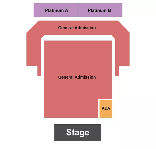 seating chart for MegaCorp Pavilion - GA/Platinum A/B - 2 - eventticketscenter.com