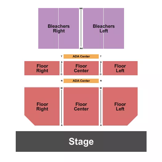 seating chart for Melbourne Auditorium - Endstage 3 - eventticketscenter.com