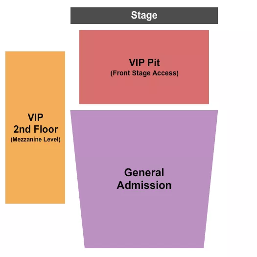 seating chart for Melrose Ballroom - GA/VIP Pit/VIP 2nd Flr - eventticketscenter.com