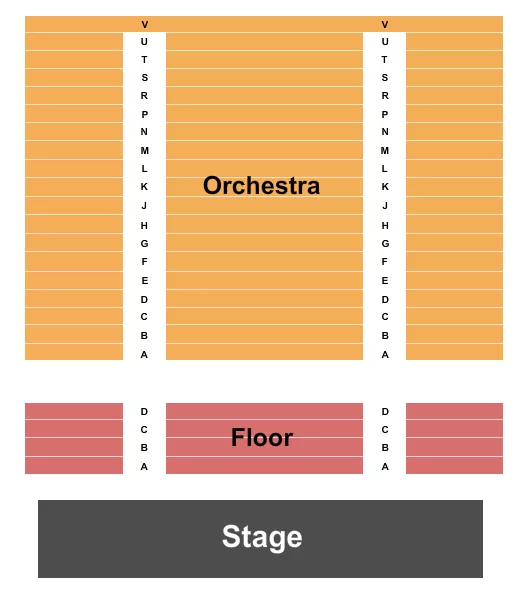 seating chart for Memminger Auditorium at Festival Hall - Endstage - eventticketscenter.com