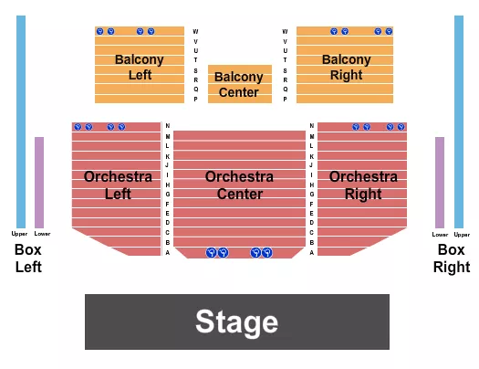 seating chart for Memorial City Hall Performance Center - End Stage - eventticketscenter.com