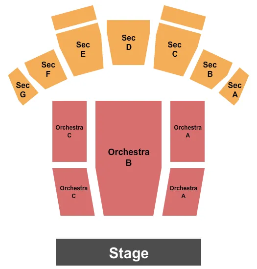 seating chart for Pueblo Memorial Hall - Endstage 3 - eventticketscenter.com