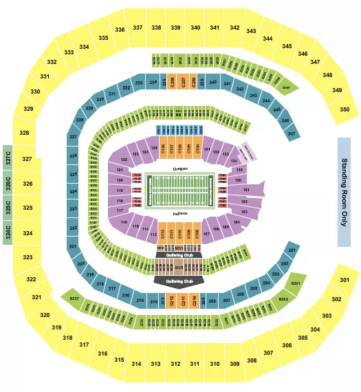 seating chart for Mercedes-Benz Stadium - Football - PeachBowl - eventticketscenter.com