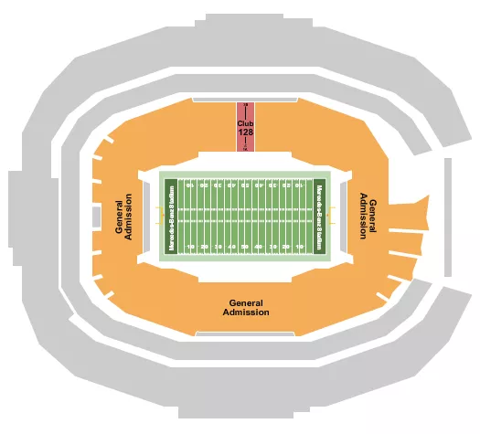 seating chart for Mercedes-Benz Stadium - GA & Club - eventticketscenter.com