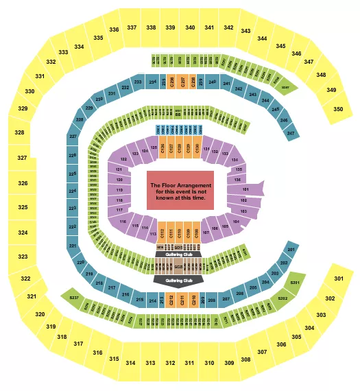 seating chart for Mercedes-Benz Stadium - Generic Floor - eventticketscenter.com
