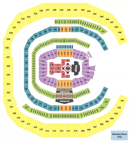 seating chart for Mercedes-Benz Stadium - Kendrick Lamar - eventticketscenter.com