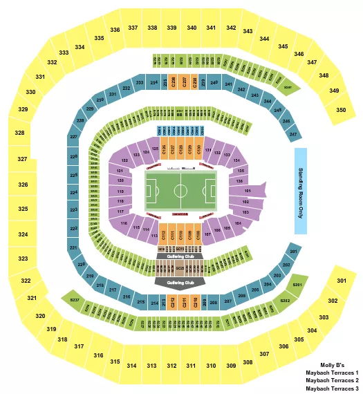seating chart for Mercedes-Benz Stadium - Soccer - Chelsea FC - eventticketscenter.com