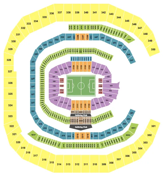 seating chart for Mercedes-Benz Stadium - Soccer - eventticketscenter.com