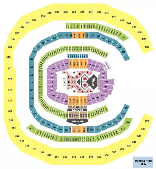 seating chart for Mercedes-Benz Stadium - Usher - eventticketscenter.com