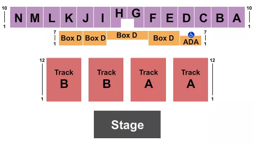 seating chart for Mercer County Fair - End Stage 2 - eventticketscenter.com