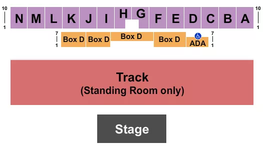 seating chart for Mercer County Fair - Endstage Track GA - eventticketscenter.com