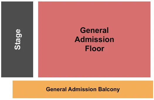 seating chart for Mercury Ballroom - GA Floor & GA Balc - eventticketscenter.com