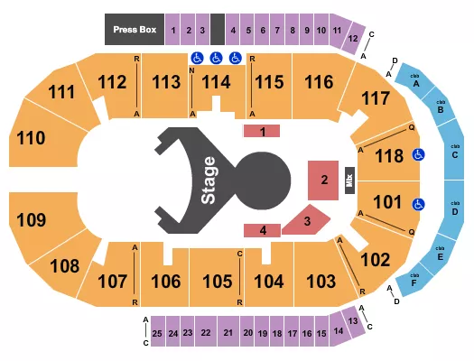 seating chart for Meridian Centre - Cirque Du Soleil - Ovo - eventticketscenter.com