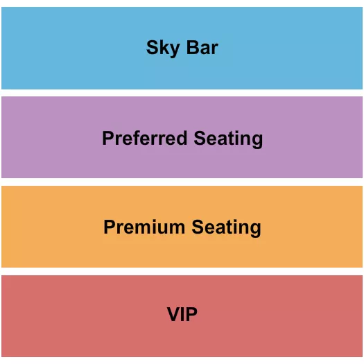 seating chart for Mesa Theater & Club - VIP/Premium/Preferred/SkyBar - eventticketscenter.com