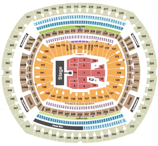 seating chart for MetLife Stadium - AC/DC - eventticketscenter.com