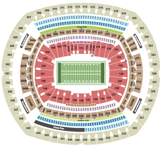 MetLife Stadium Tickets & Seating Chart - ETC